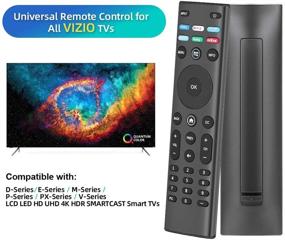 img 2 attached to 📱 Gvirtue XRT140 Universal Replacement Remote Control for Vizio LCD LED QLED HD 4K UHD HDR SMARTCAST Smart TVs - Compatible with D-Series, E-Series, M-Series, P-Series, V-Series Remotes