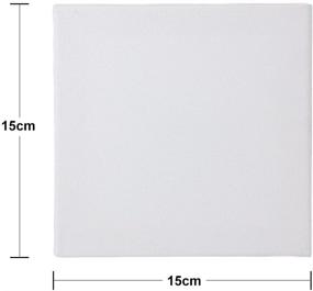 img 1 attached to ZILONG Stretched Canvas 6x6 - Blank Canvas Board 6-Piece Pack for Art Canvas Frame