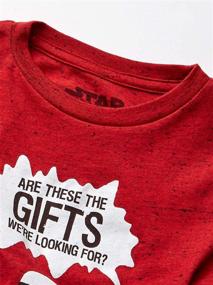 img 1 attached to STAR WARS Boys' Little Looking for Gifts T-shirt: Find the Perfect Present!