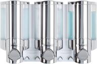 🚿 enhance your bathroom organization with better living products 76345 aviva three chamber dispenser, chrome logo