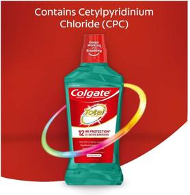 img 3 attached to Colgate Total Pro-Shield Alcohol Free Mouthwash: Spearmint Freshness in 500mL/16.9 fl oz Bottles