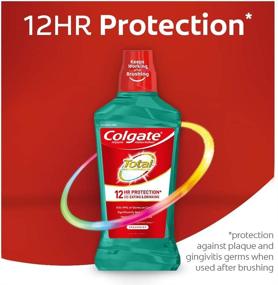 img 2 attached to Colgate Total Pro-Shield Alcohol Free Mouthwash: Spearmint Freshness in 500mL/16.9 fl oz Bottles
