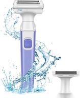 versatile 2-in-1 electric razors for women: painless hair removal for face, legs, underarm & bikini area - wet/dry use, portable women's electric shaver logo