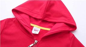 img 3 attached to 👕CesAnnees Унисексная толстовка с молнией: Классическая детская активная одежда для мальчиков