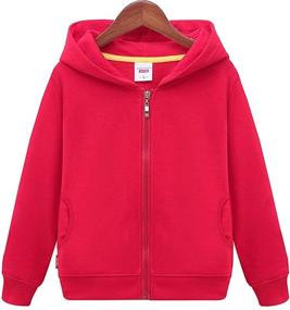 img 4 attached to 👕CesAnnees Унисексная толстовка с молнией: Классическая детская активная одежда для мальчиков
