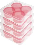 🗄️ 20-piece set of clear plastic organizer storage boxes with hinged lids - ideal for small items, crafts, and diy projects logo