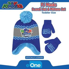 img 2 attached to Stay Warm and Stylish with PJ Masks Toddler Assorted Characters Boys' Cold Weather Accessories