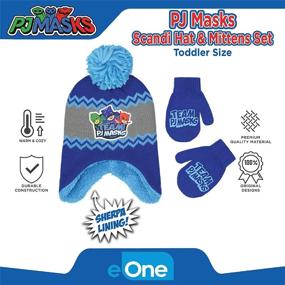 img 1 attached to Stay Warm and Stylish with PJ Masks Toddler Assorted Characters Boys' Cold Weather Accessories