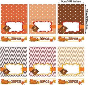 img 2 attached to 🦃 120 Pieces Thanksgiving Table Place Card Set- Perfect for Elegant Thanksgiving Party Decor and Easy Seating Arrangement