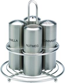 img 1 attached to 🧊 STC7VANILLA Stainless Steel Condiment Shaker - Vanilla Imprinted (6 oz), 2"x2"x5.5