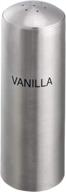 🧊 stc7vanilla stainless steel condiment shaker - vanilla imprinted (6 oz), 2"x2"x5.5 логотип