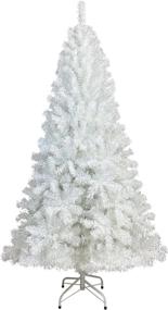 img 4 attached to 🎄 Shop the MTB 6 Feet Hinged Artificial Pine Christmas Tree: Durable Metal Stand, 1000 Tips Recycled PVC Plastic, in Elegant White