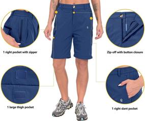 img 1 attached to 👖 Quick-Dry Stretch Convertible Hiking Pants for Women by Little Donkey Andy