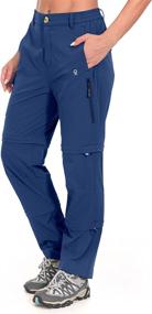 img 4 attached to 👖 Quick-Dry Stretch Convertible Hiking Pants for Women by Little Donkey Andy