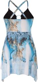 img 2 attached to Stunning Plus Size Swimdress Set: Hanna Nikole Two Piece Tankini Swimsuits with Boyshorts