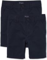 👦 kids' uniform stretch shorts | boys' clothing and shorts at children's place logo