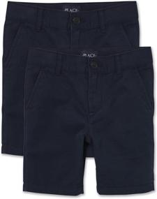 img 4 attached to 👦 Kids' Uniform Stretch Shorts | Boys' Clothing and Shorts at Children's Place