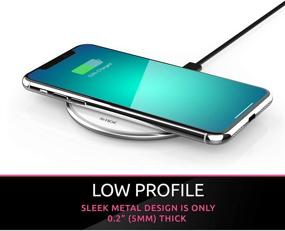 img 2 attached to 🔌 SMPL. Fast Wireless Charger: 10W Charging Pad for iPhone 12/11/Pro Max/SE, Galaxy S10/S9/S8/Note 9 and More!