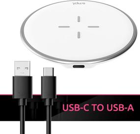 img 1 attached to 🔌 SMPL. Fast Wireless Charger: 10W Charging Pad for iPhone 12/11/Pro Max/SE, Galaxy S10/S9/S8/Note 9 and More!