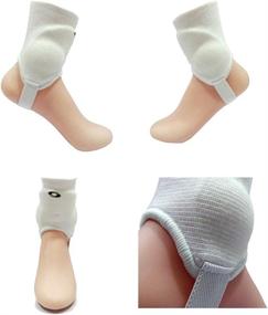 img 1 attached to 🔒 Premium Ankle Guards: Dual-Sided Pads for Soccer Football (White) - 1 Pair Shield Protector