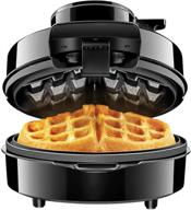 🧇 optimized chefman perfect pour volcano belgian waffle maker - no overflow design round iron for mess-free breakfast, best small appliance innovation award winner, measuring cup & cleaning tool included логотип