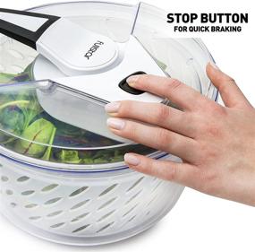 img 2 attached to 🥗 Fullstar Large Salad Spinner: Effortless Vegetable Washing and Drying