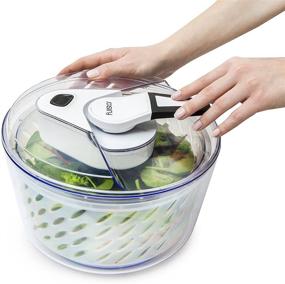 img 3 attached to 🥗 Fullstar Large Salad Spinner: Effortless Vegetable Washing and Drying