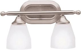 img 1 attached to 💡 Enhance Your Bathroom Lighting with the Kichler Ansonia 14.75" 2 Light Vanity Light in Brushed Nickel