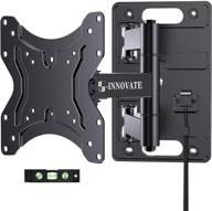 📺 full motion rv tv wall mount bracket for camper trailer with lockable arms - fits 23-43 inch flat curved screens up to 77 lbs - vesa 200x200mm - ideal for motor home, truck, marine boat logo