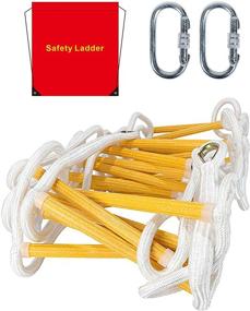 img 4 attached to Premium Flame-Resistant Safety Rope Ladder: Fast Deploy & Easy Store | Up to 2000lbs Weight Capacity (2 Story 16FT)