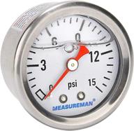 🔬 glycerin pressure stainless measureman 0-15 psi логотип
