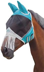 img 1 attached to Shires Fine Mesh Mask Fringe Horses