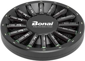 img 4 attached to 🔌 Efficient Charging Solution: BONAI 16 Bay Battery Charger with Rechargeable AA Batteries 2800mAh