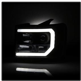 img 1 attached to 🚙 Spyder Auto 5083630 GMC Sierra 1500/2500/3500 Headlights - Light Bar DRL LED - Black Version 2