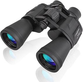 img 4 attached to 🔭 PHELRENA 20x50 Binoculars for Kids and Adults with HD Optics - Compact Professional Telescope for Bird Watching, Stargazing, Hunting, Concerts, Football, Sightseeing - Includes Phone Mount, Strap, and Carrying Bag