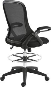 img 1 attached to 💺 Enhance Work Comfort with EdgeMod Sadia Drafting Chair in Mesh, Black (Model: EM-370-BLK)