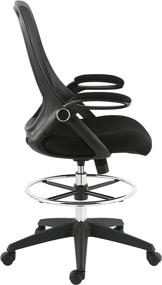 img 2 attached to 💺 Enhance Work Comfort with EdgeMod Sadia Drafting Chair in Mesh, Black (Model: EM-370-BLK)