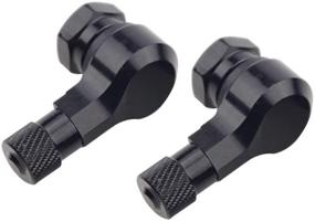 img 4 attached to GOOFIT 90 Degree Spiracle Black Valve Stems: Efficient Motorcycle Tire Tyre Replacement