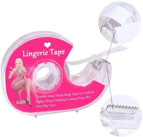 img 2 attached to 👙 Enhance Your Wardrobe with Boob Body Tape: Ideal Clear Fabric Strong Double Sided Tape for Clothes, Dress, Bra, Skin, and Bikini (5m/16ft)