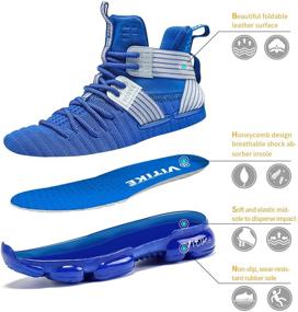 img 3 attached to Girls' Athletic Sneakers: Non-Slip, Comfortable, and Breathable Basketball Shoes