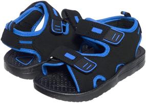 img 4 attached to 👟 Stylish and Durable: PROPEL Double Strapped Closed Toe Sandals for Boys