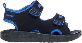 img 1 attached to 👟 Stylish and Durable: PROPEL Double Strapped Closed Toe Sandals for Boys
