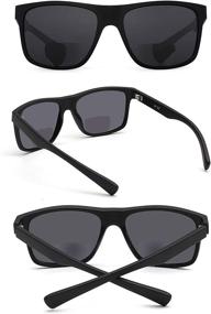 img 1 attached to JM Vintage Square Bifocal Sunglasses: Stylish Reading Glasses for Men and Women