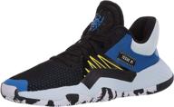 π adidas unisex issue basketball black girls' shoes: superior performance and style logo