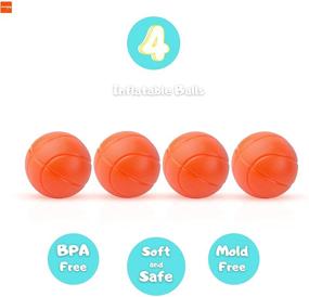 img 2 attached to 🏀 MARPPY Игрушки для ванны: Баскетбольное кольцо для малышей - веселая игра в метание и игрушки для мальчиков и девочек