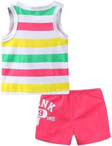 img 3 attached to 👦 LittleSpring Boys' Cotton Tracksuit: Cool Summer Outfits and Clothing Sets