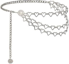 img 4 attached to Suyi Heart Chain Multilayer Silver