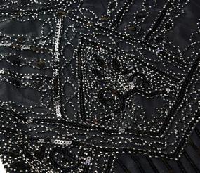 img 2 attached to 👗 Black Flapper Evening Cocktail Dress Accessories for Women's Clothing