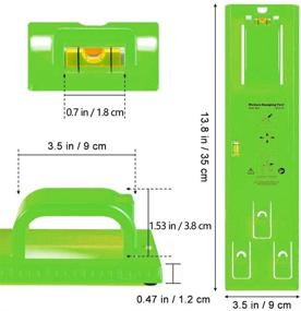 img 3 attached to 🖼️ Легкая и точная установка картин: набор для подвешивания картин и установки карниза (Зеленый)