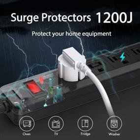 img 3 attached to Улучшенная защита LiLpartner Protection 🛡️ с кабелем на 1200 Дж и функцией скольжения